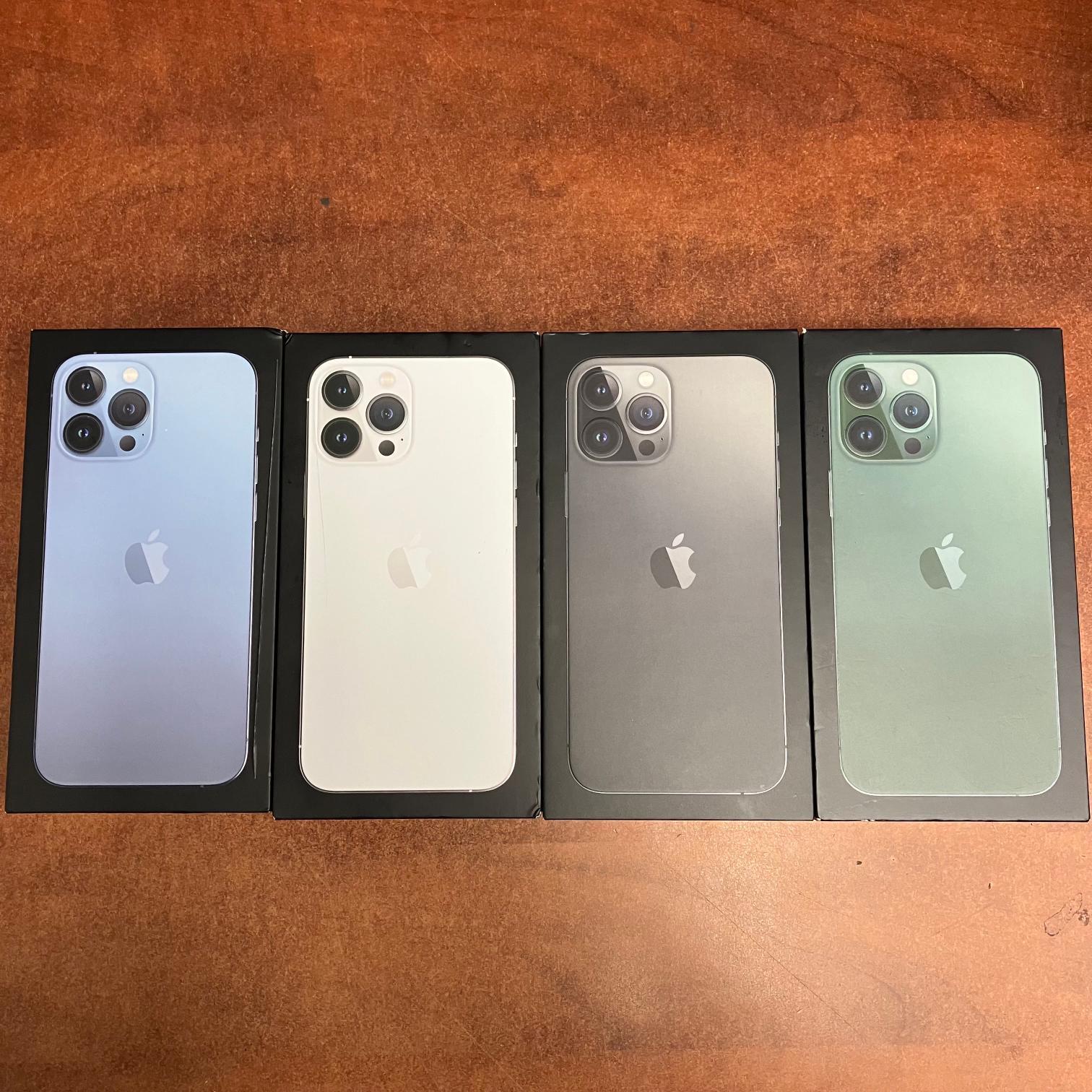 Original iPhone Retail Box with Manual 13 Pro Max Mini 13 Black Gold Silver Blue