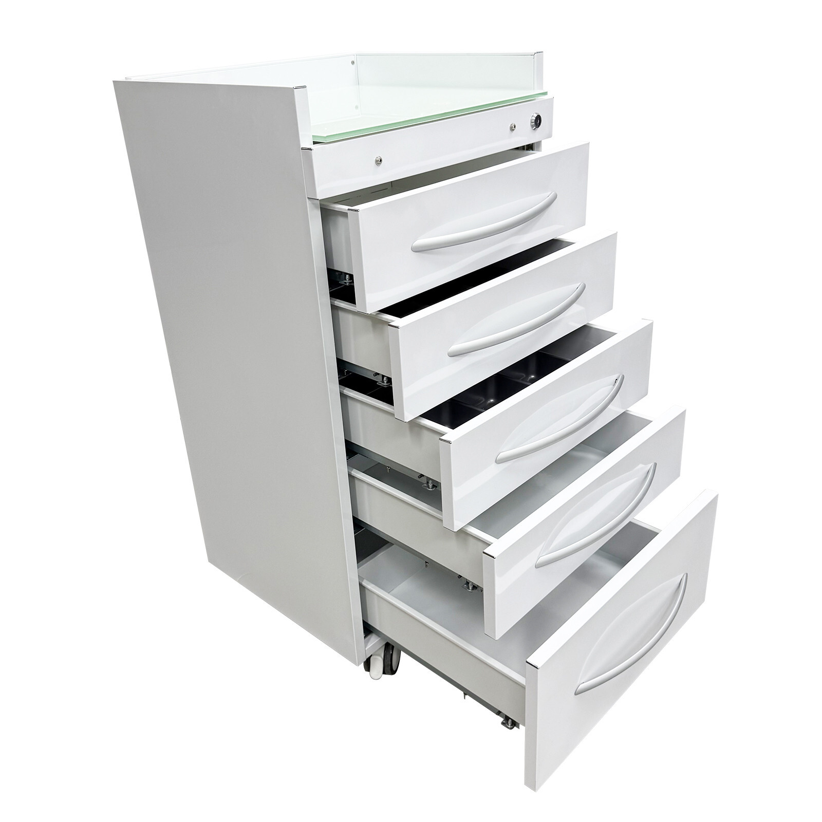 5 Drawer Dental Storage Cabinet 17.7x15.7x31.5IN Assistant's Mobile Cabinet