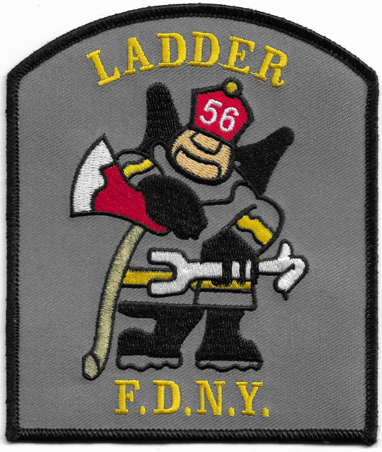 New York City - FDNY Ladder - 56 "Bravest", NY (4.25" x 5" size) fire patch