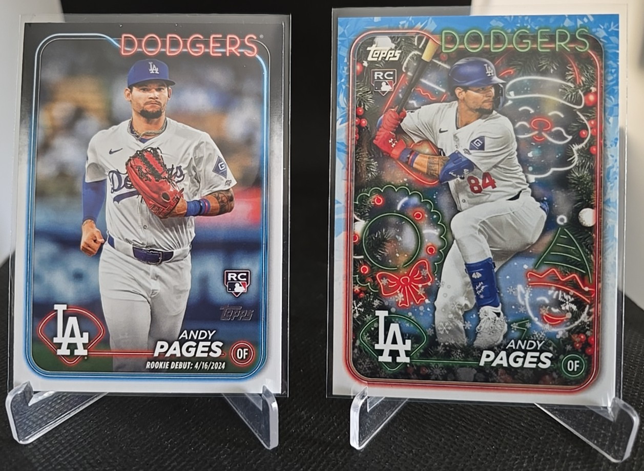 2024 Topps Update Series Andy Pages Rookie Debut RC #US108 Los Angeles Dodgers