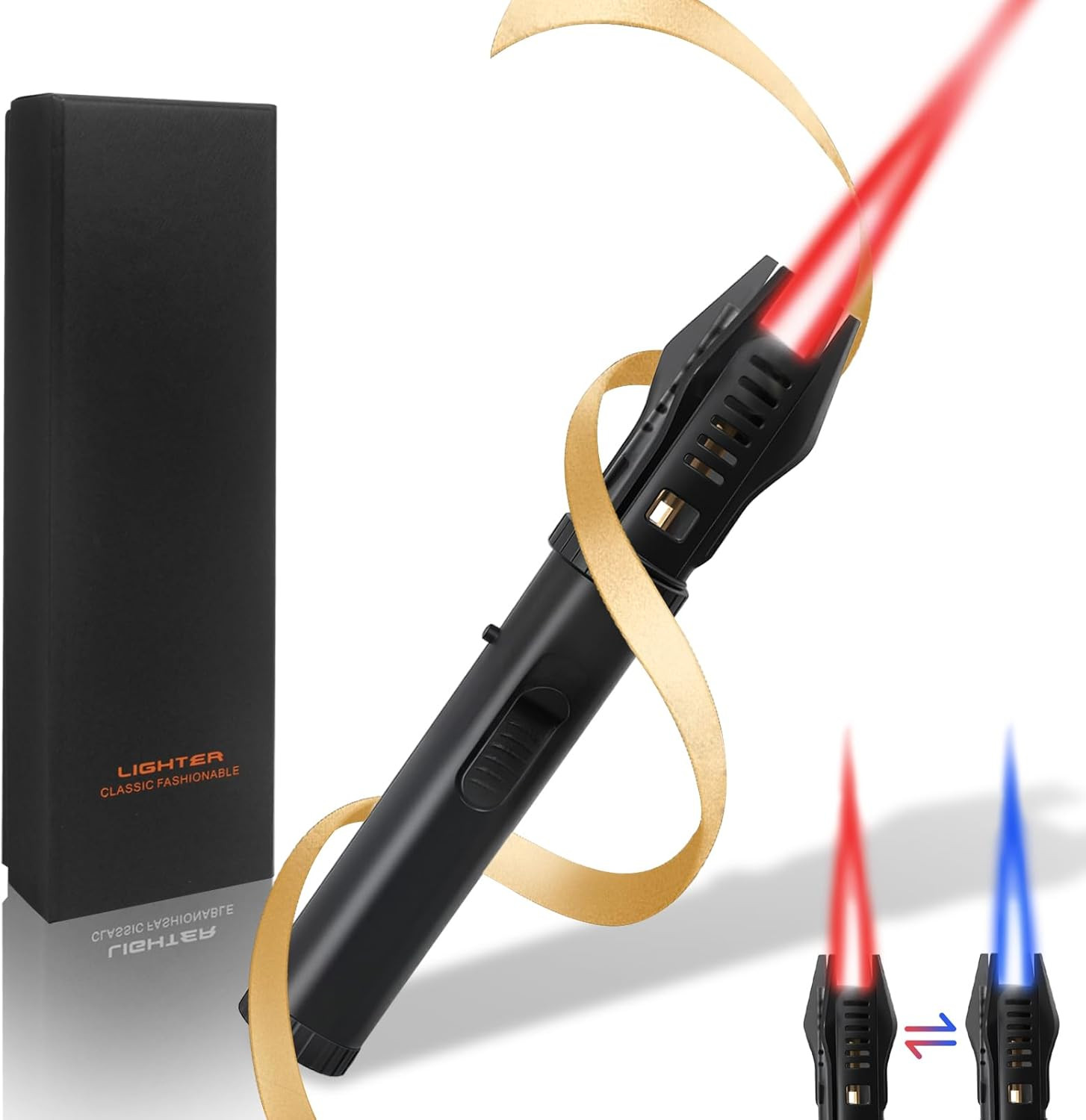 Lightsaber Torch Lighter – Butane Refillable Kitchen Torch, Adjustable Flame Tor