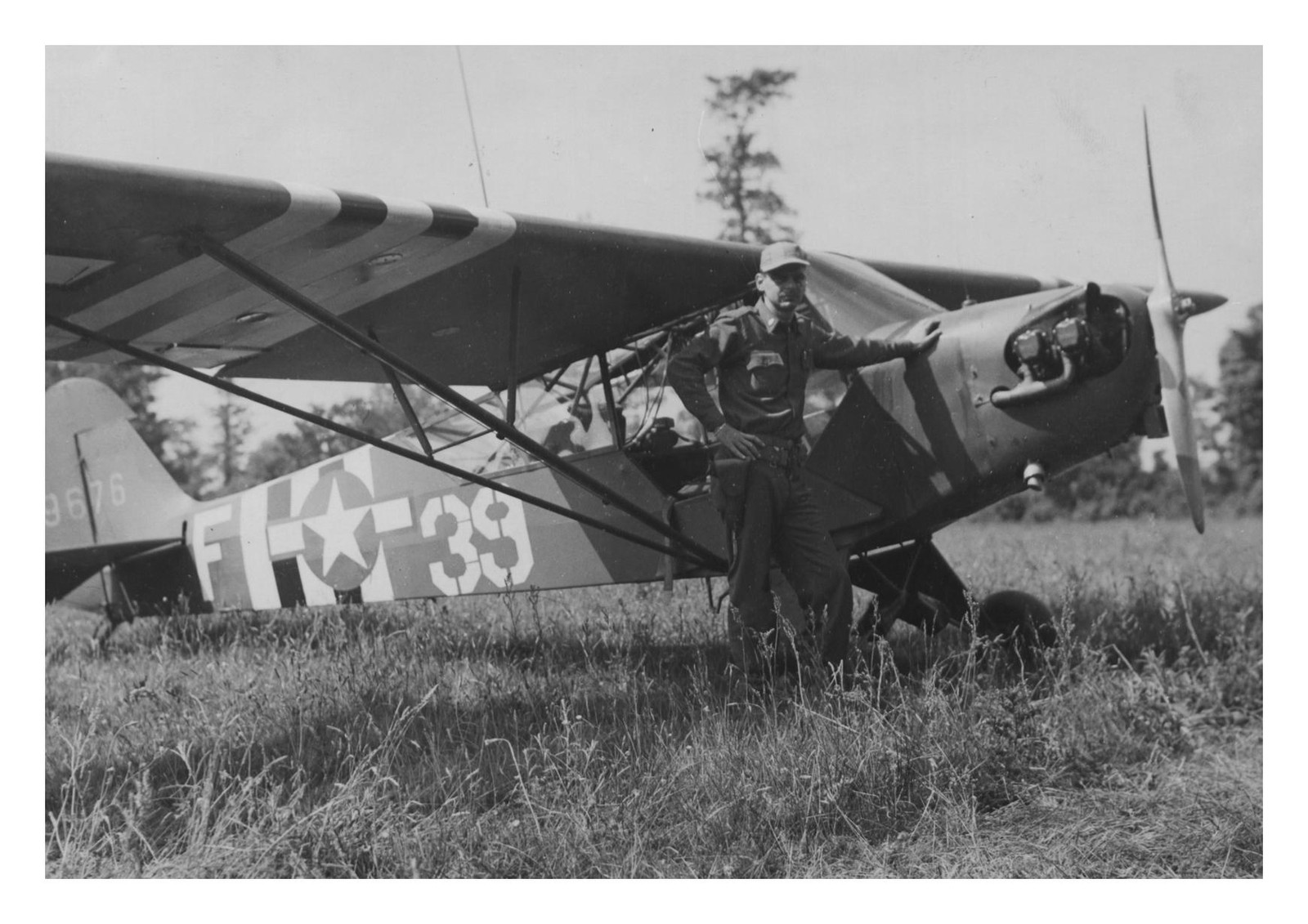 Piper L4 Cub US Air Force France WWII