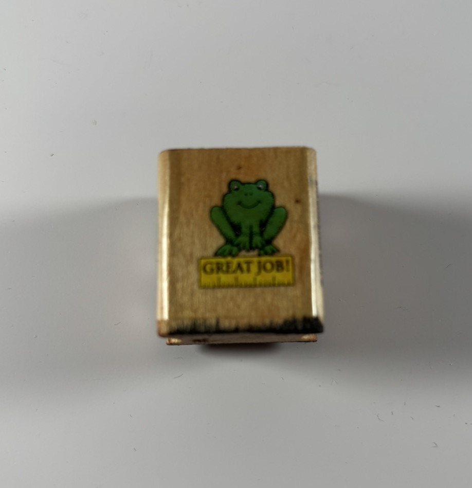 Ed the Frog Great Job Rubber Stamp from Noteworthy