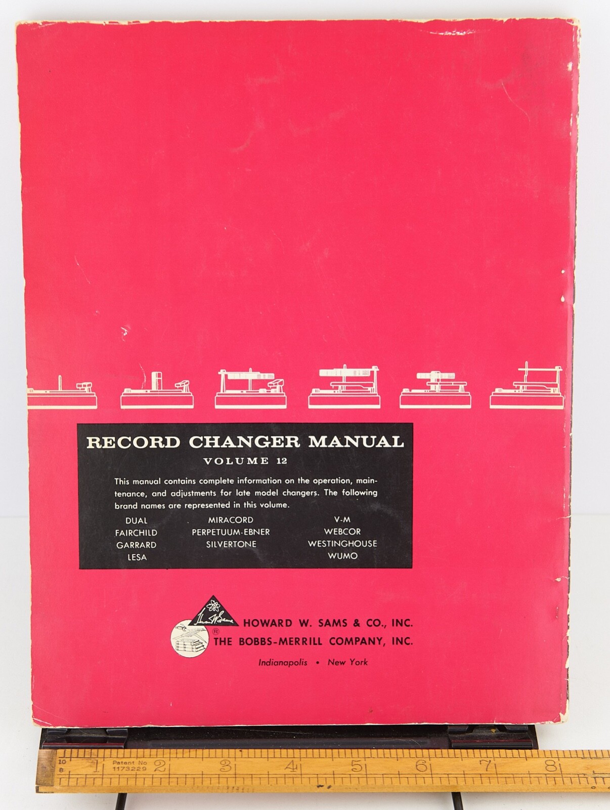 SAMS Record Changer Manual Volume 12 (RC-12) 1959 Fair Condition