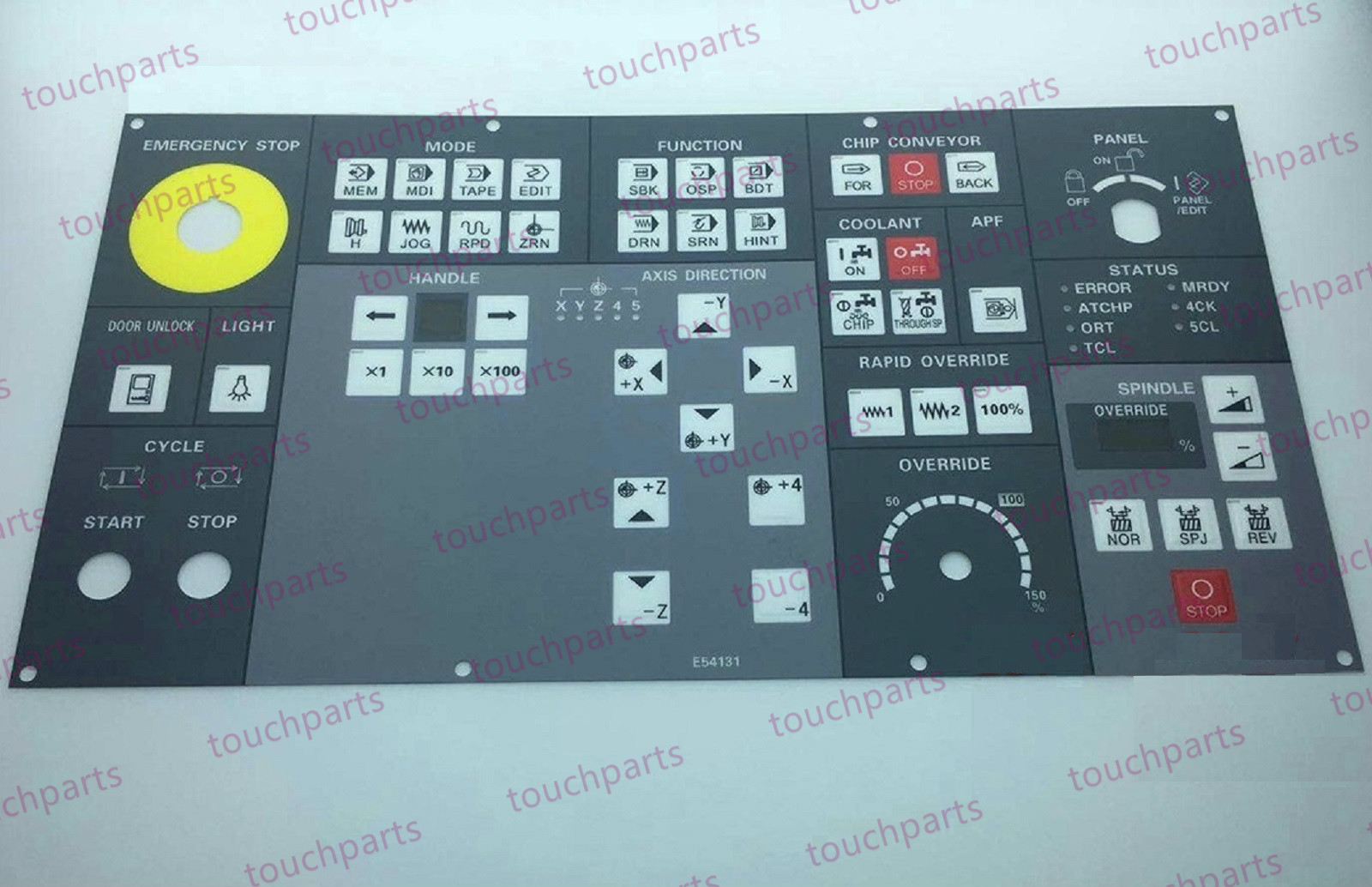 Operating Membrane Overlay E54131 for Mori Seiki CNC machine NH4000 / NH6300