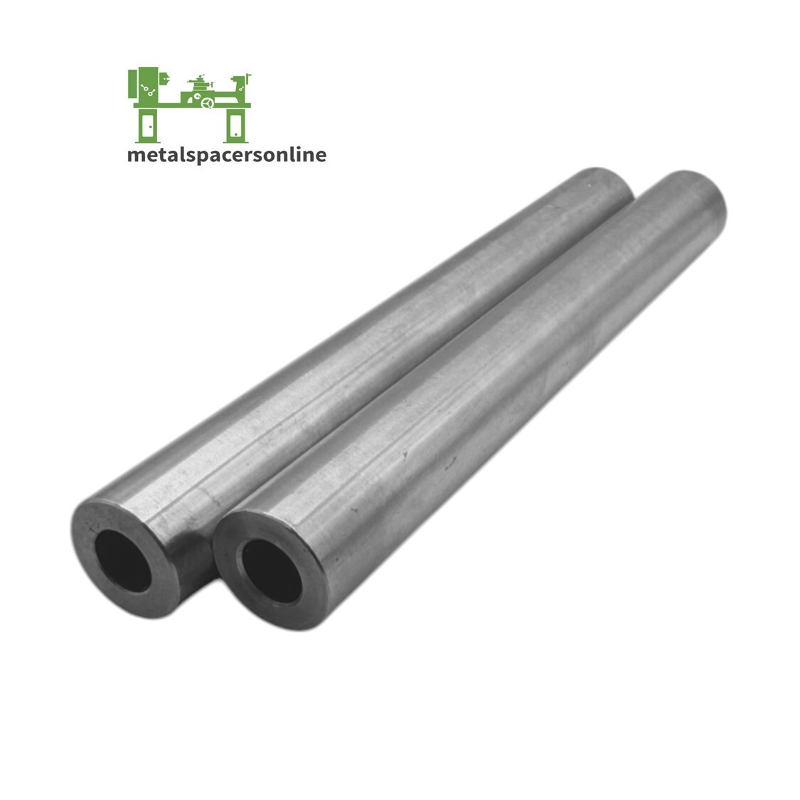 Mild Steel Spacer-Tubing- 1" OD x 1/2" ID x 8" Long--Fits M12 or 1/2" Bolts