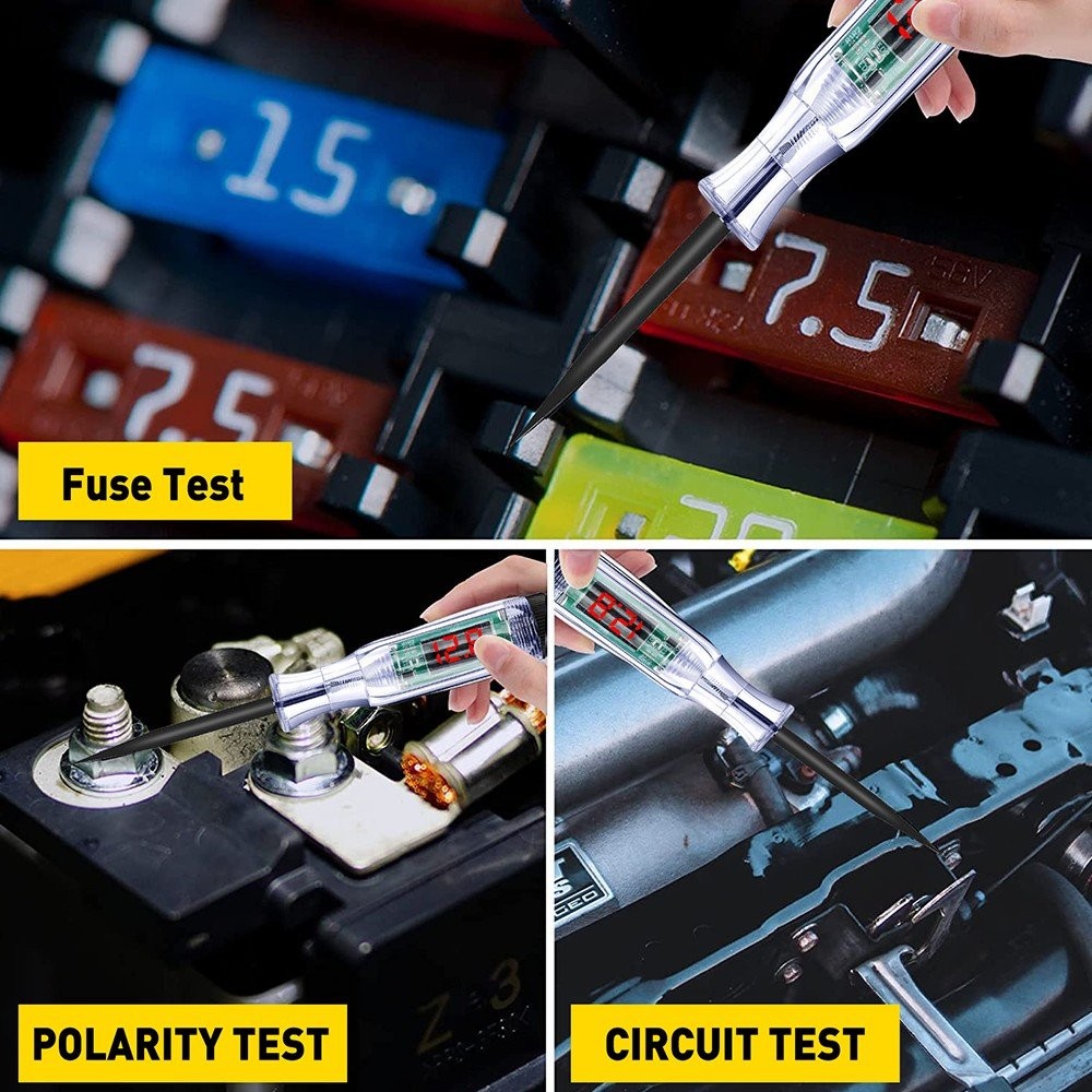 Digital Electric Voltage Circuit Tester Automotive Test Light Car Truck 6-24V US