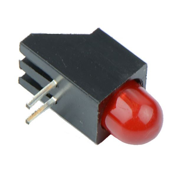 10 x Red Diffused PCB Mount 5mm LED