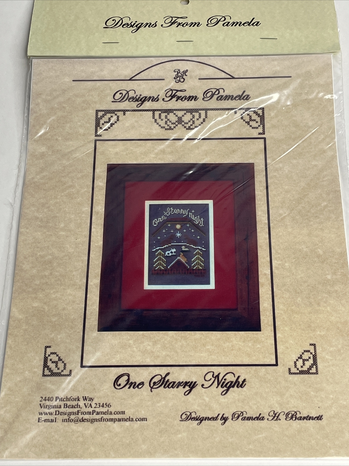 Designs From Pamela One Starry Night Cross Stitch Pattern