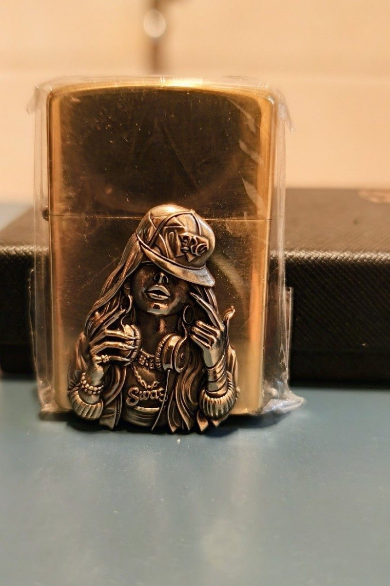 Premium Brass Lighter Patch Emblem DIY Decoration Accessory No Lighter