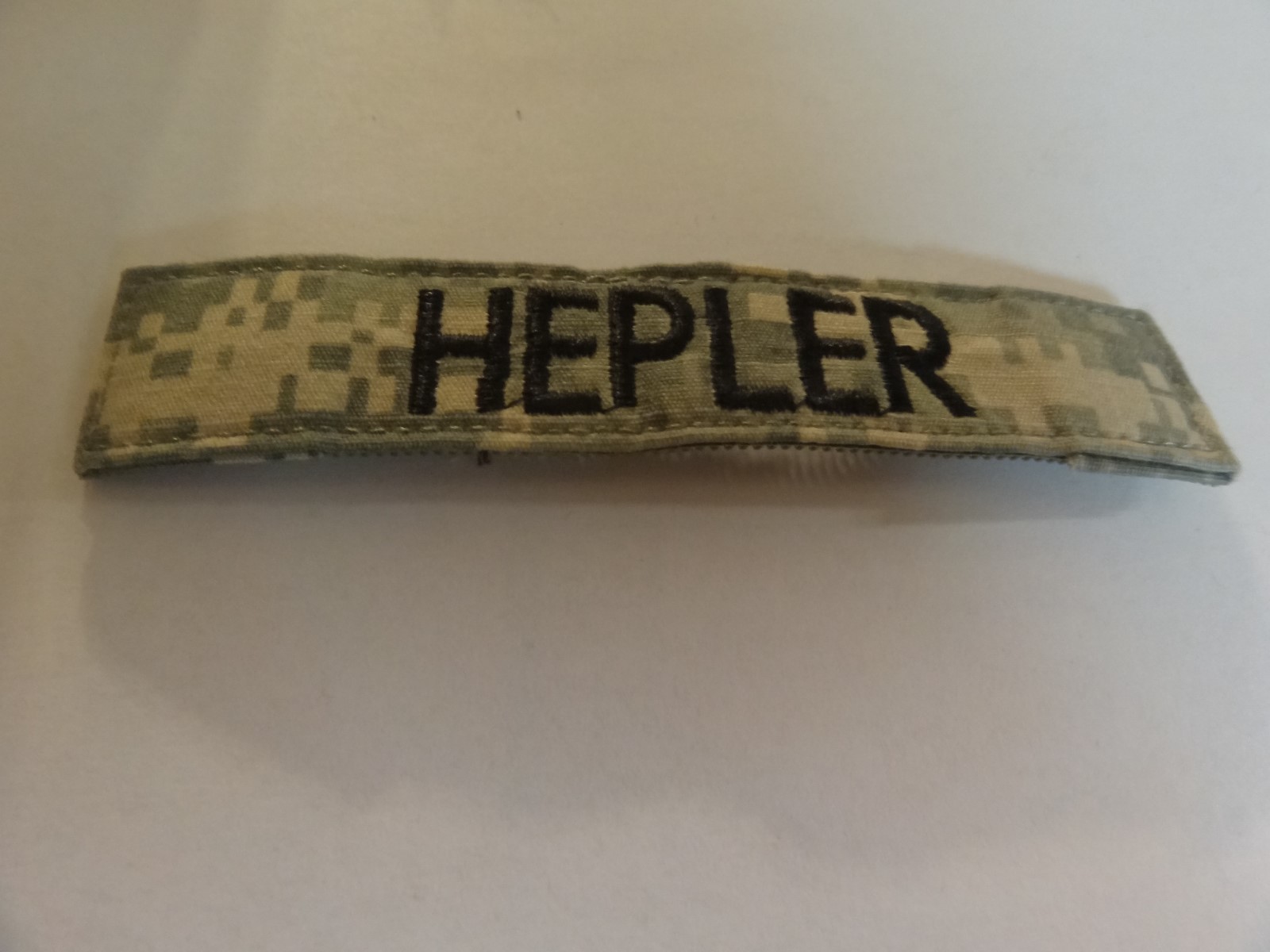 MILITARY US ARMY PATCH FOR ACUS DIGITAL HOOK LOOP BACK NAME TAPE WITH HEPLER