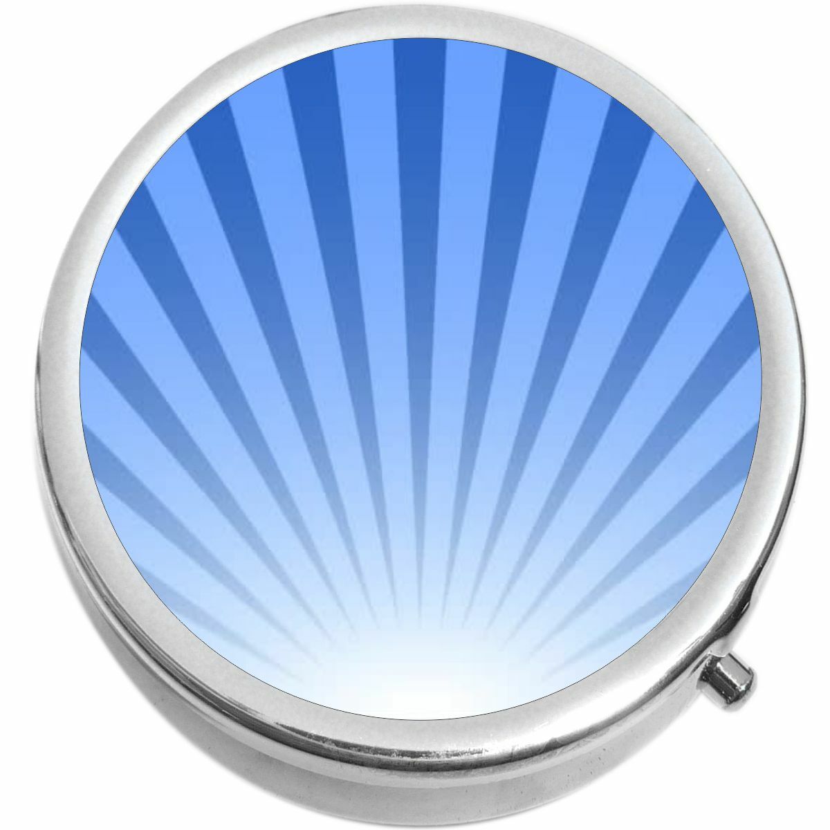 Blue Shell Pattern Medicine Vitamin Pill Box