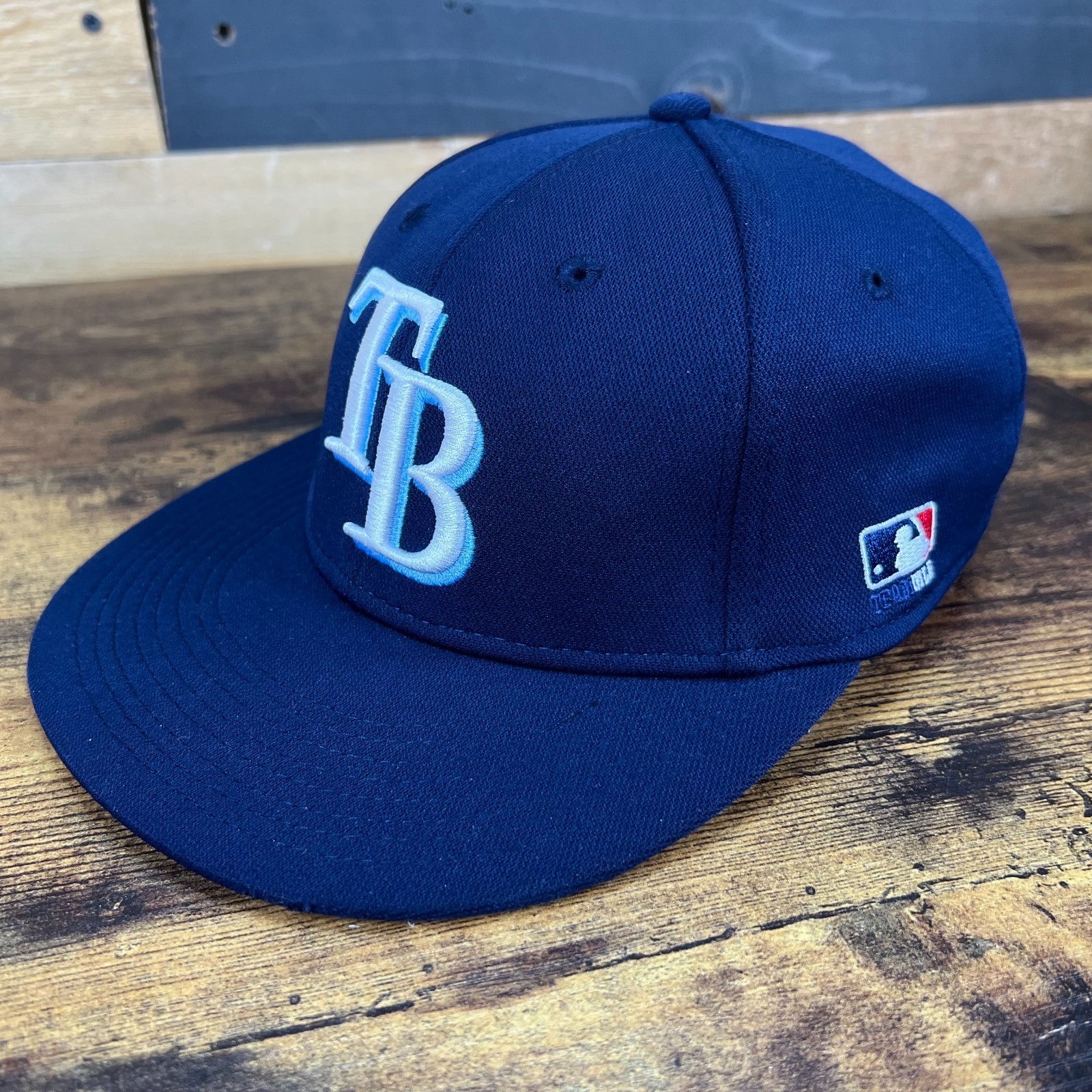 Tampa Bay Rays Logo OC Maverick Fitted  Hat Cap S/M