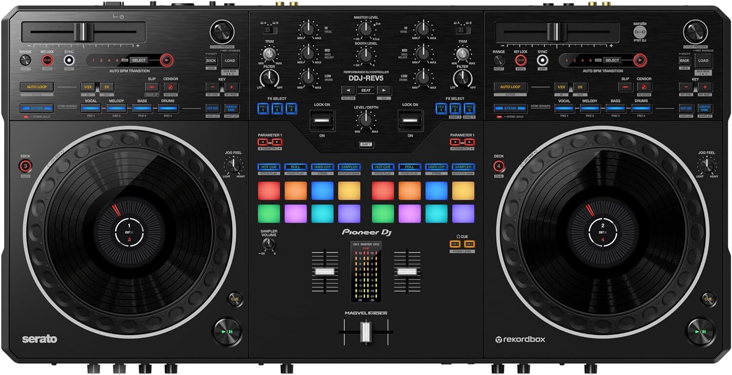 Pioneer DJ DDJ-REV5 4-deck DJ Controller with Stem Separation FREE SHIPPING