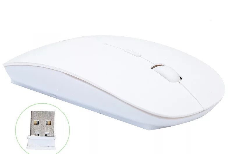 Optical Mouse Mice 2.4GHz USB Wireless For Apple Mac Macbook Pro Air PC White