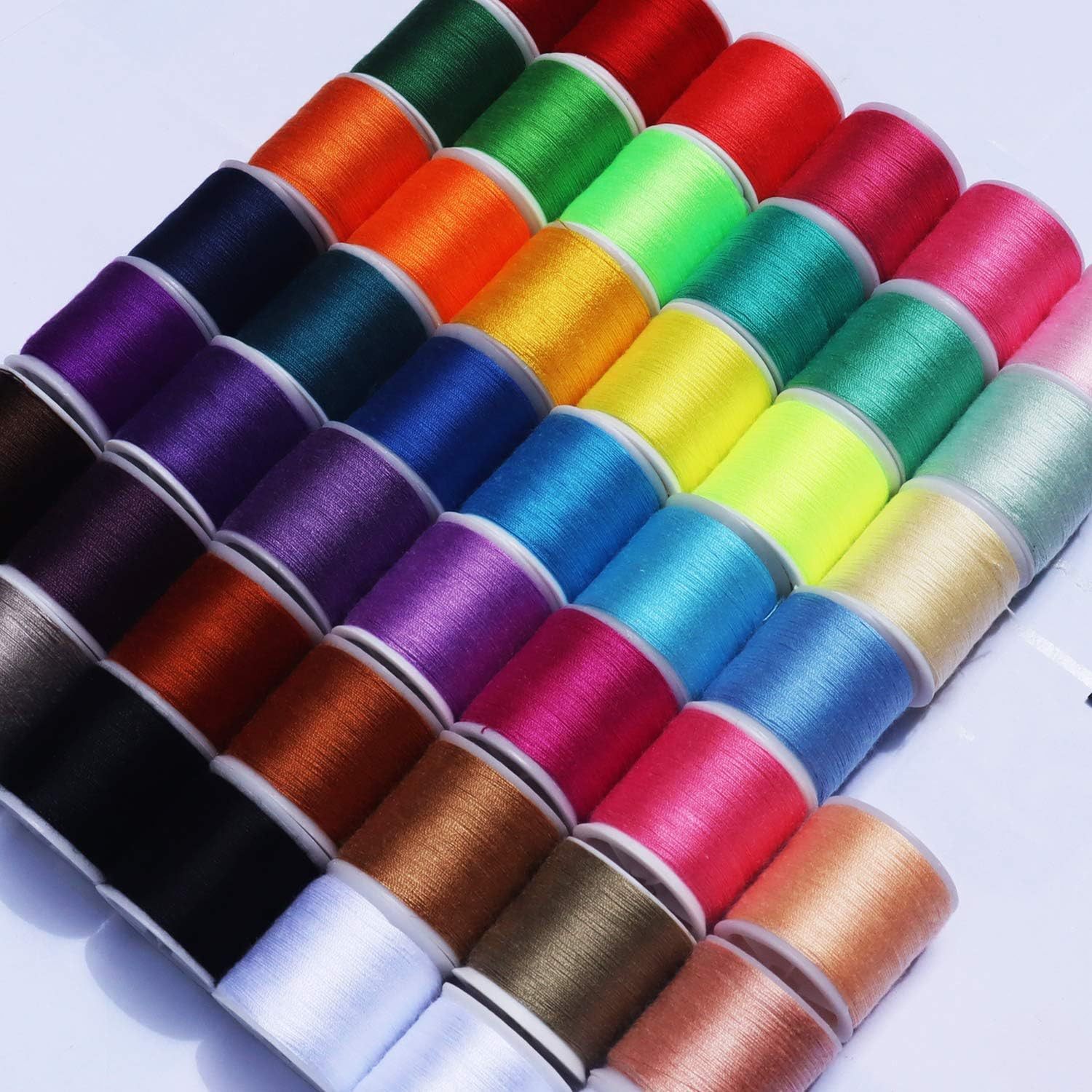 45 spools Sewing Thread Kits Polyester for Hand & Machine Sewing,100yards Each,T
