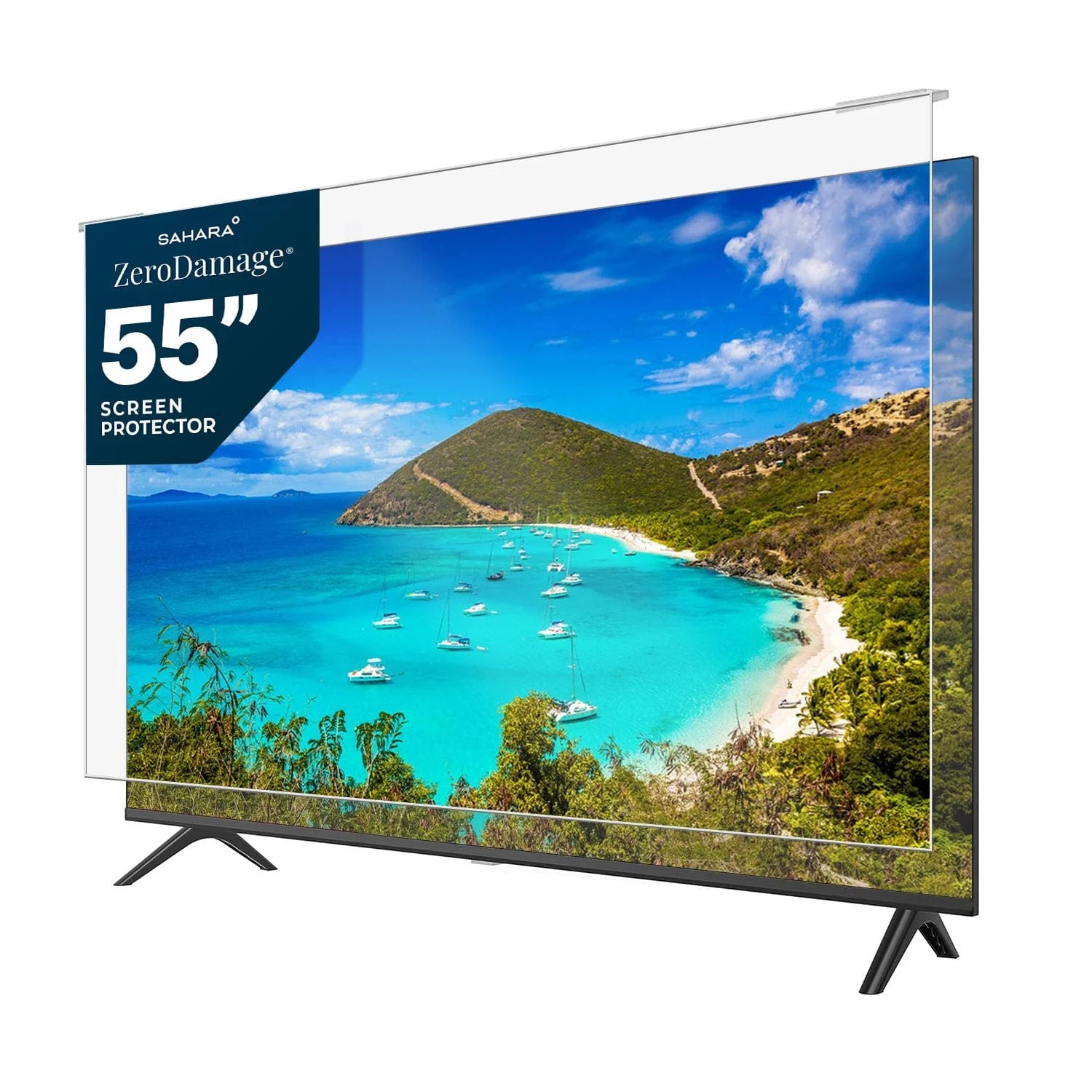 ZeroDamage Clear TV Screen Protector - Most 55" TVs