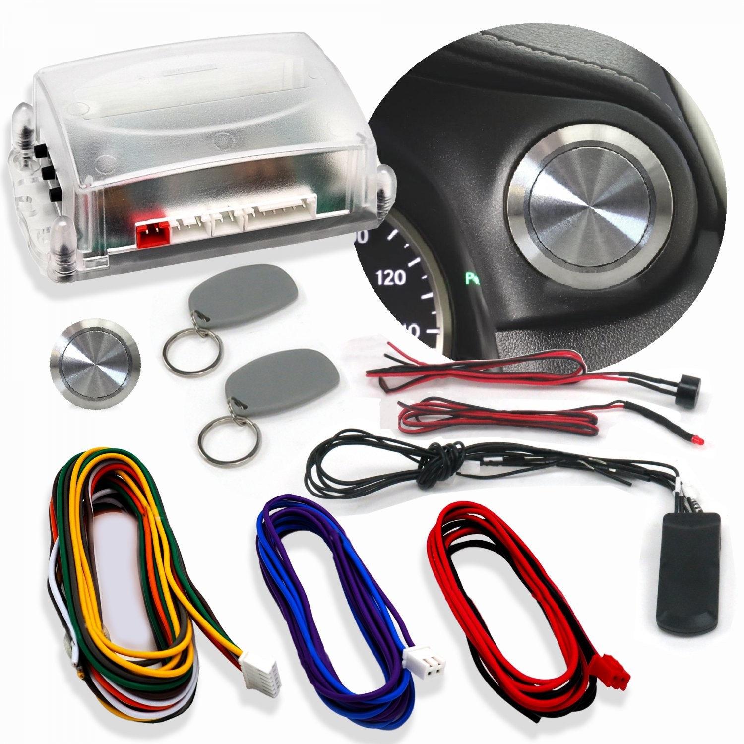 Non-Illuminated One Touch Engine Start Kit with RFID Keep It Clean KICHFS1002X