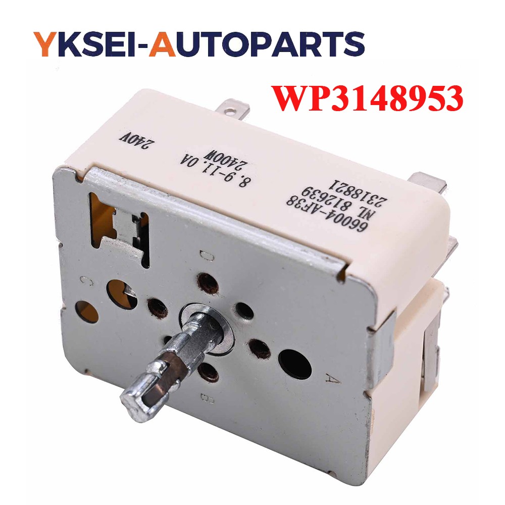 Range Burner Infinite Control Switch for WP3148953 Whirlpool 812639 3148954