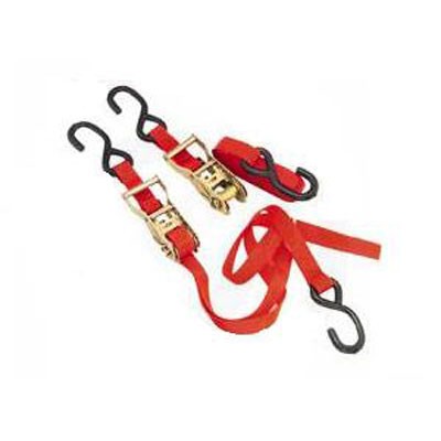 BikeMaster Ratchet Tiedowns Red 1" x 84" (100522)