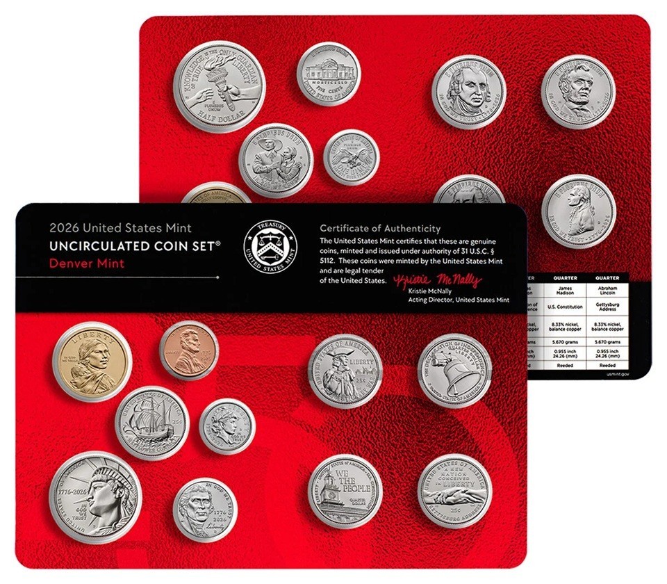 2026 Uncirculated Coin Set