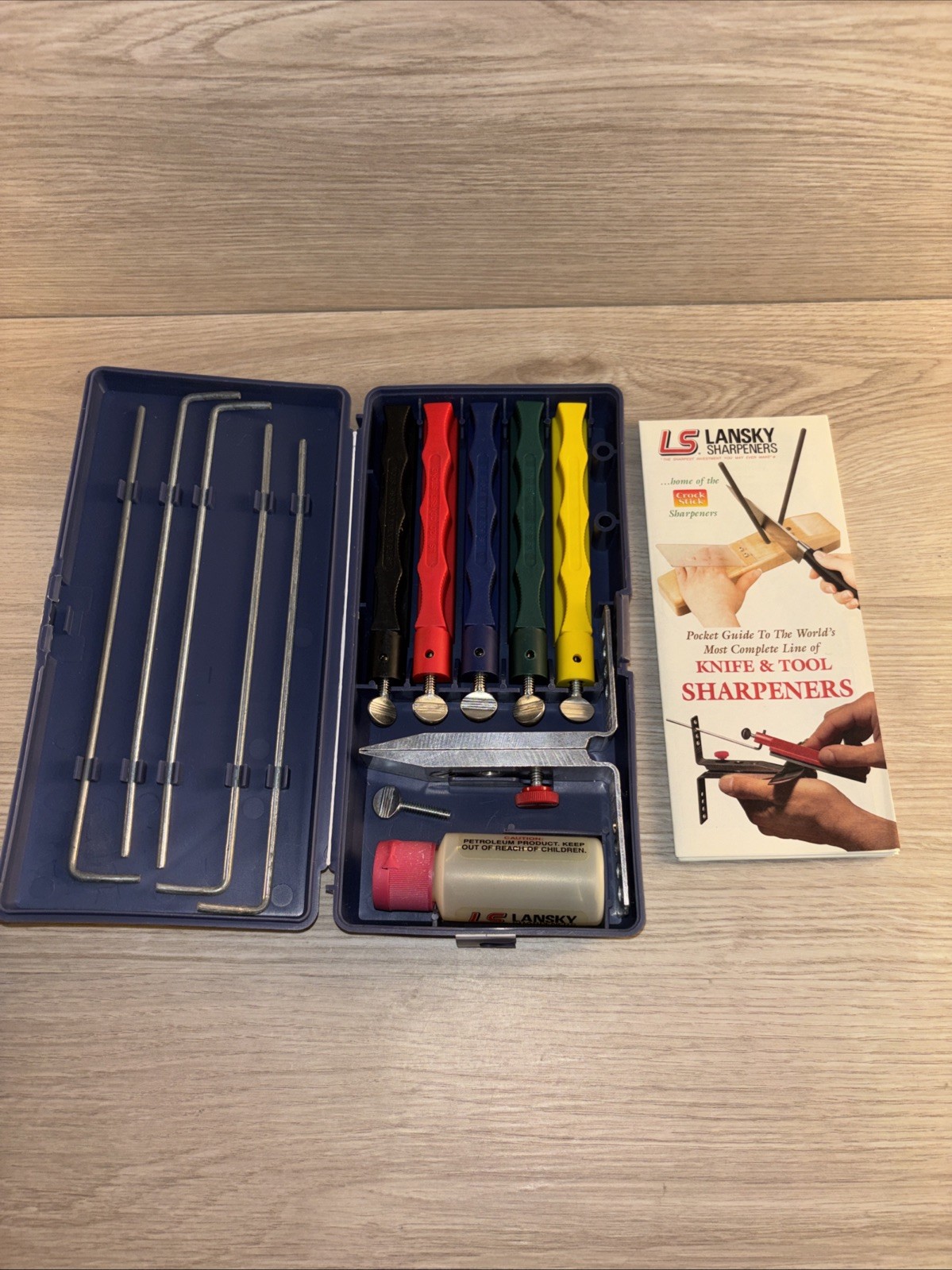 Lansky Knife Sharpener LKCLX – Deluxe 5-Stone Precision System