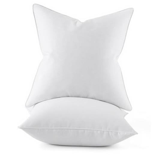 0x0 Pillow Inserts, Pack of Down Feather Premium Throw 20x20 Inch (Pack of 2) 2
