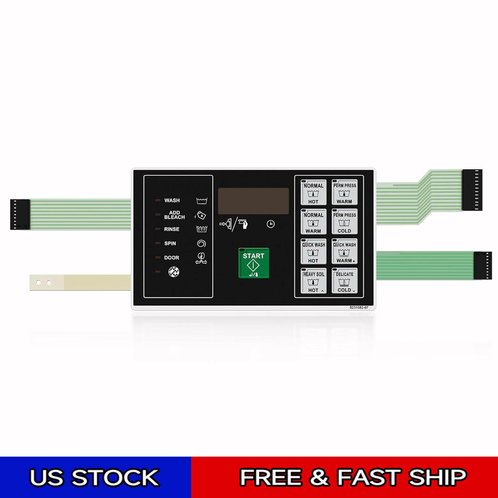 F0231582-03P Brand New Keypad for Speed Queen BC Washer, F0231582-03