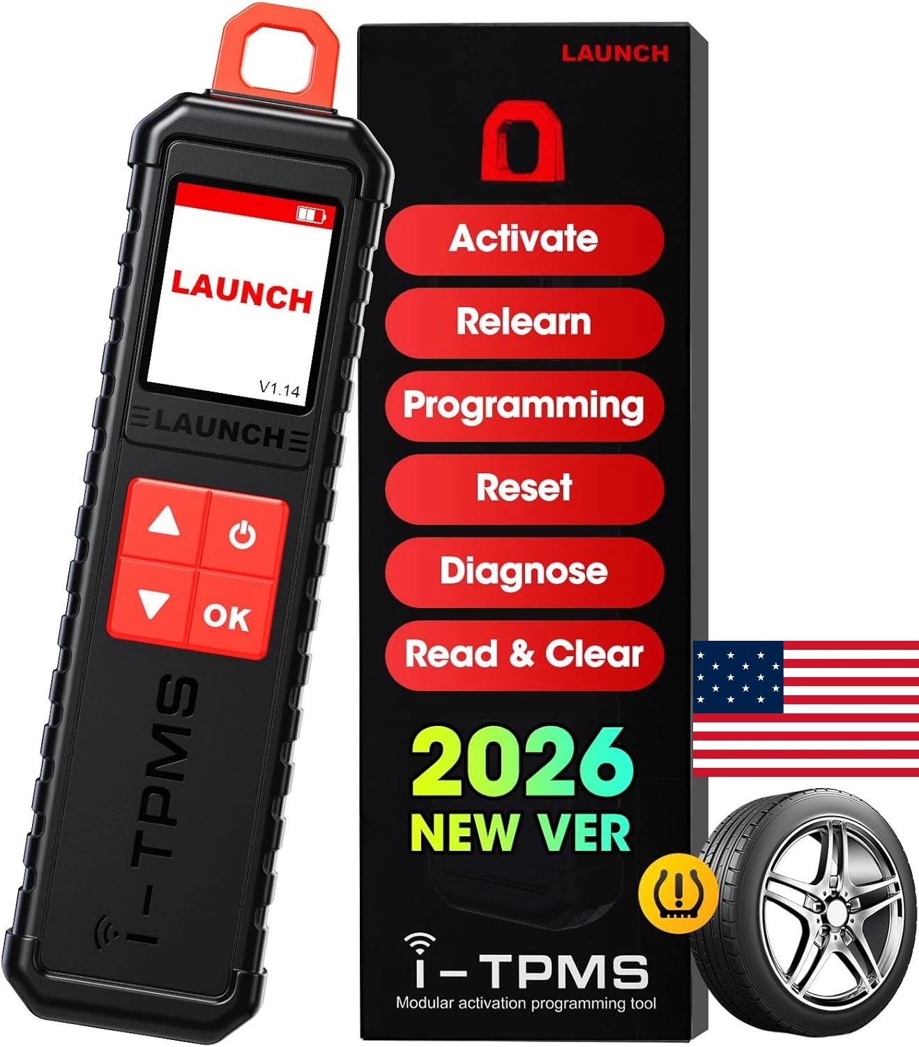 LAUNCH X431 i-TPMS Car TPMS Tire Pressure Sensor Activator Programming Learning