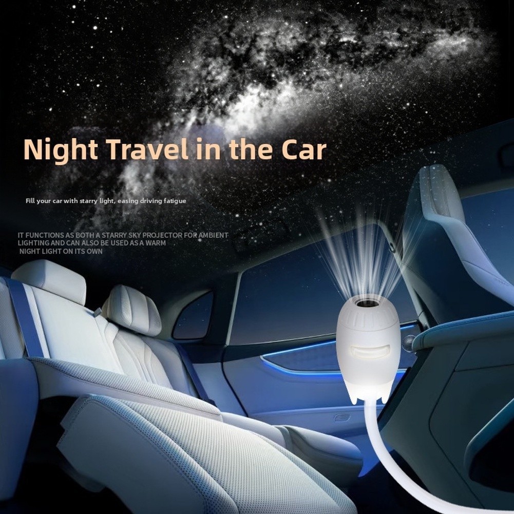 White Starry Night For Projector Lamp USB Flexible Insert Easy Operation