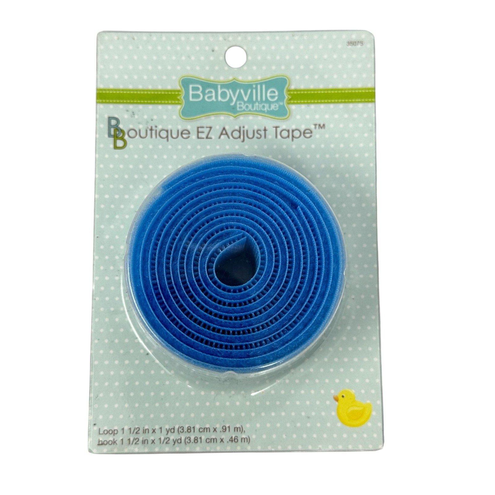 Discontinued Babyville 35075 EZ Adjust Tape Hook Loop Blue DIY Cloth Diaper