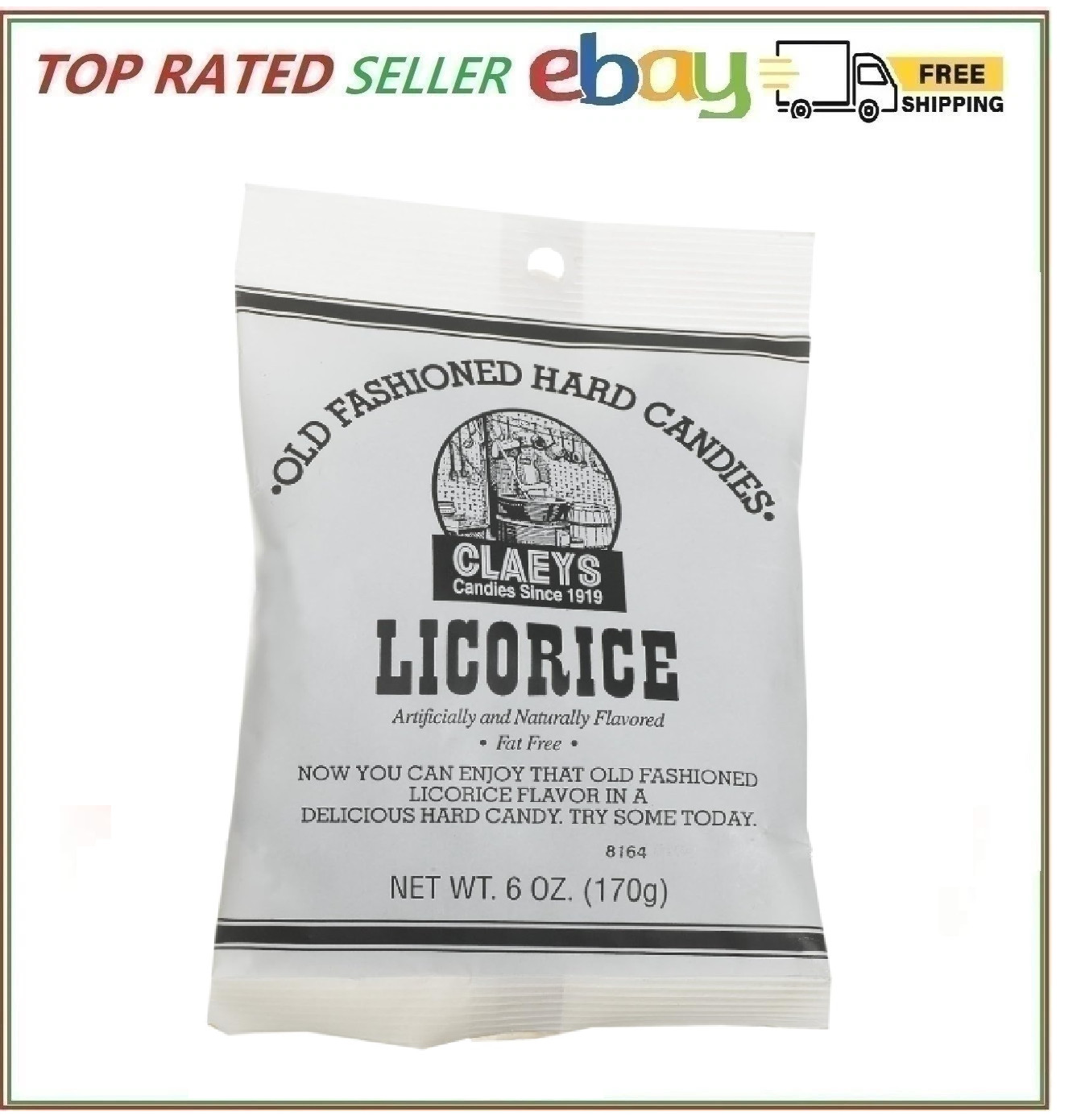 Claey's, Old Fashioned Hard Candy Licorice, 6 oz