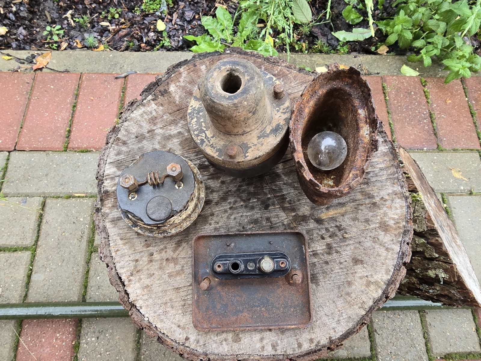 WW2 Accessories from the German bunker relic.