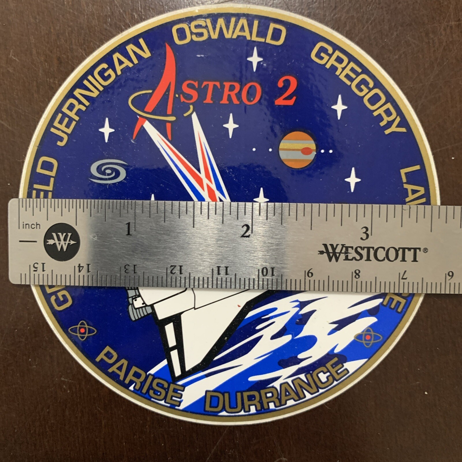 Vintage New STS-67 Crew Patch Vinyl Sticker