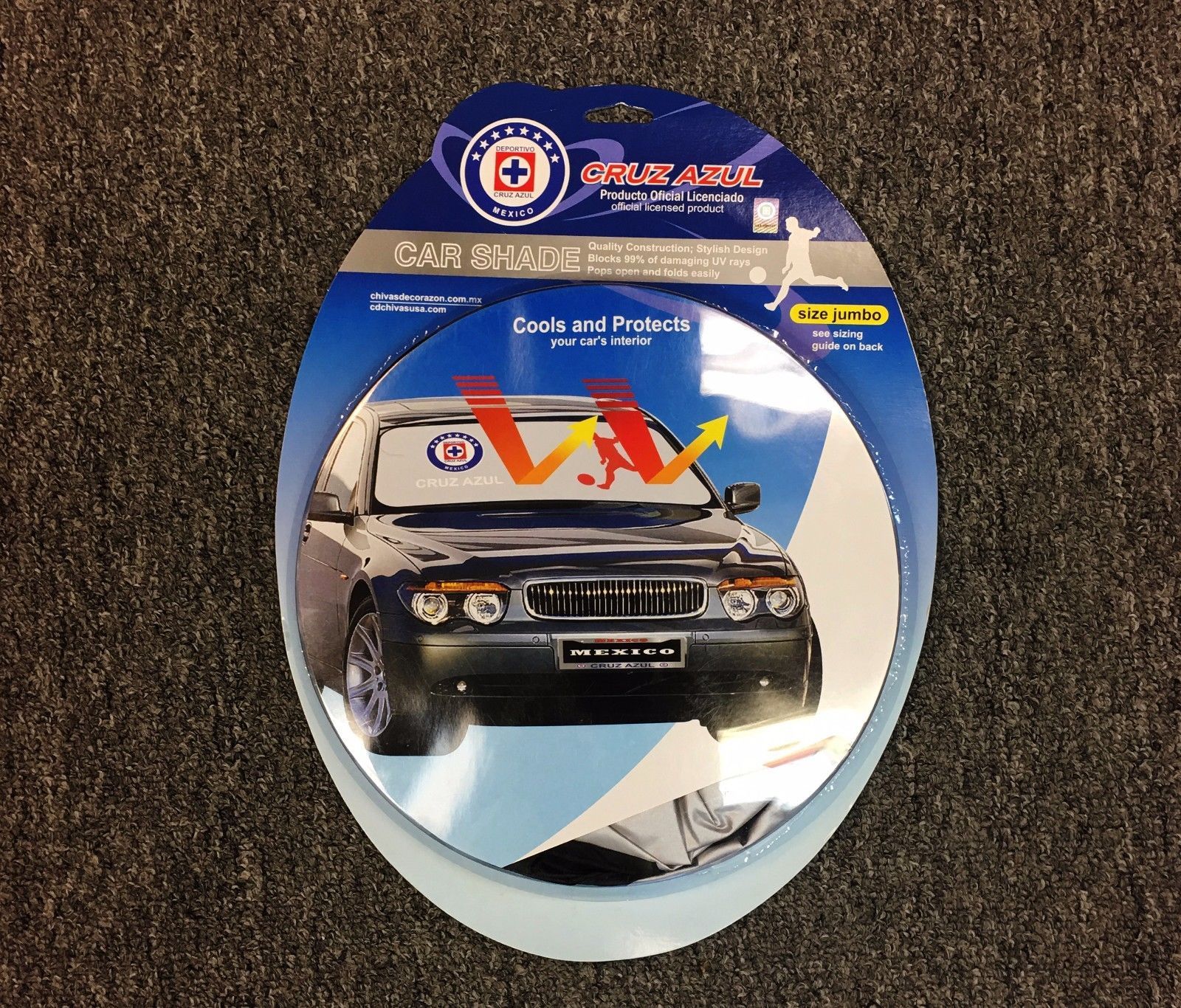 Cruz Azul Official Car Sun Shade Jumbo and Standard