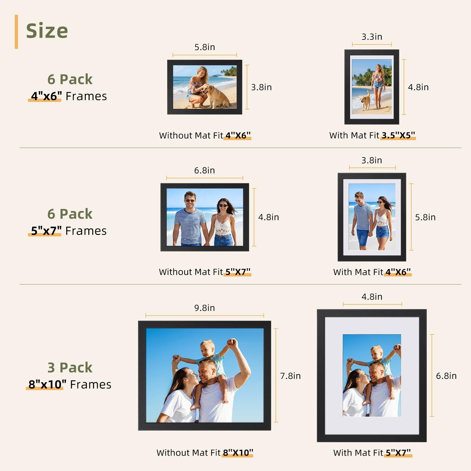 15 Pack Picture Frames Collage Wall Decor, Black Gallery Wall Frame Set, Wall...