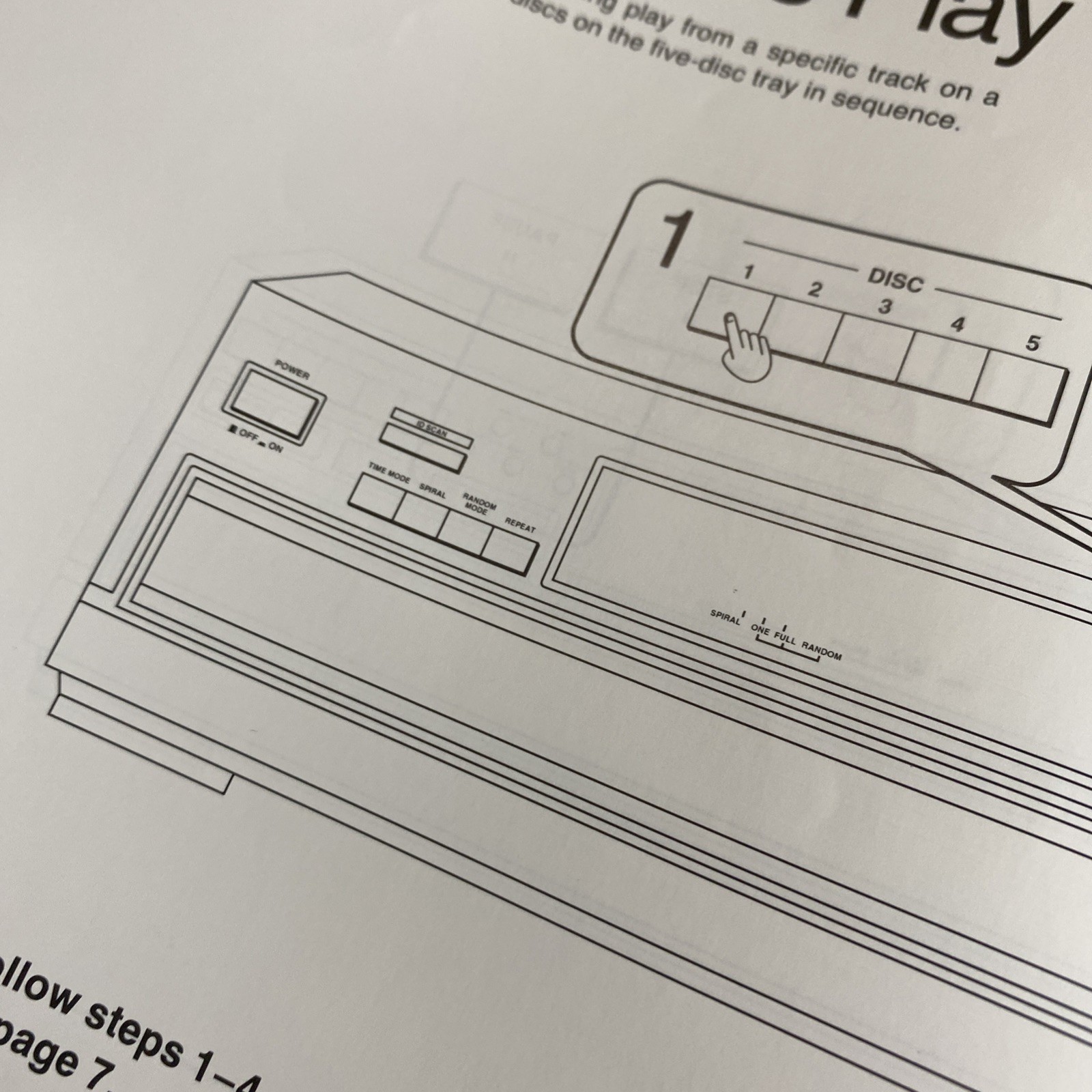 *Owners Manual Instructions Only* For Panasonic SL-PD347 Compact Disc Changer