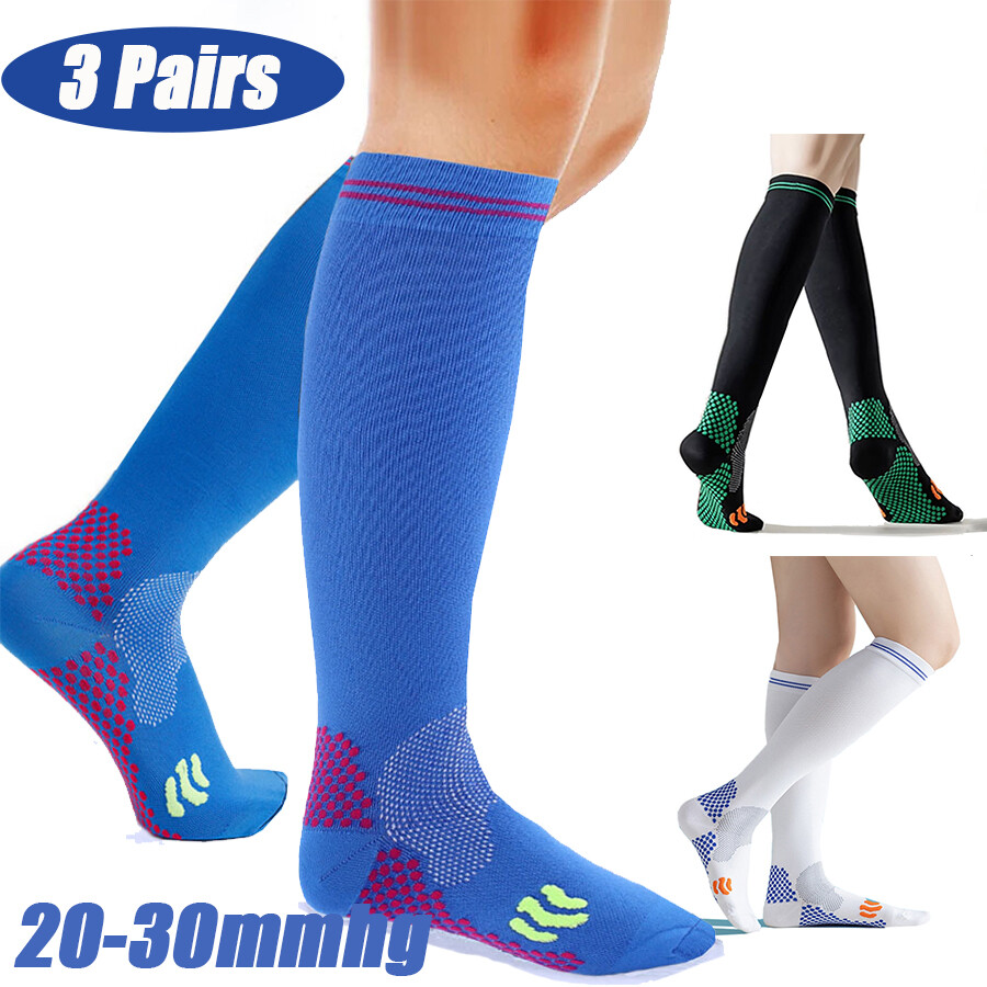 3Pair Diabetic Compression Socks Medical Stockings For Varicose Veins Edema Sock
