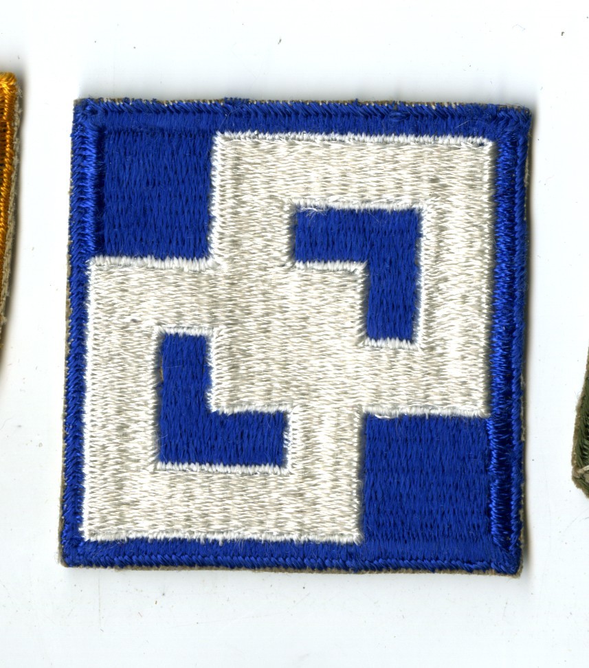 2nd Service Command White Back Patch WWII Vintage New York New Jersey