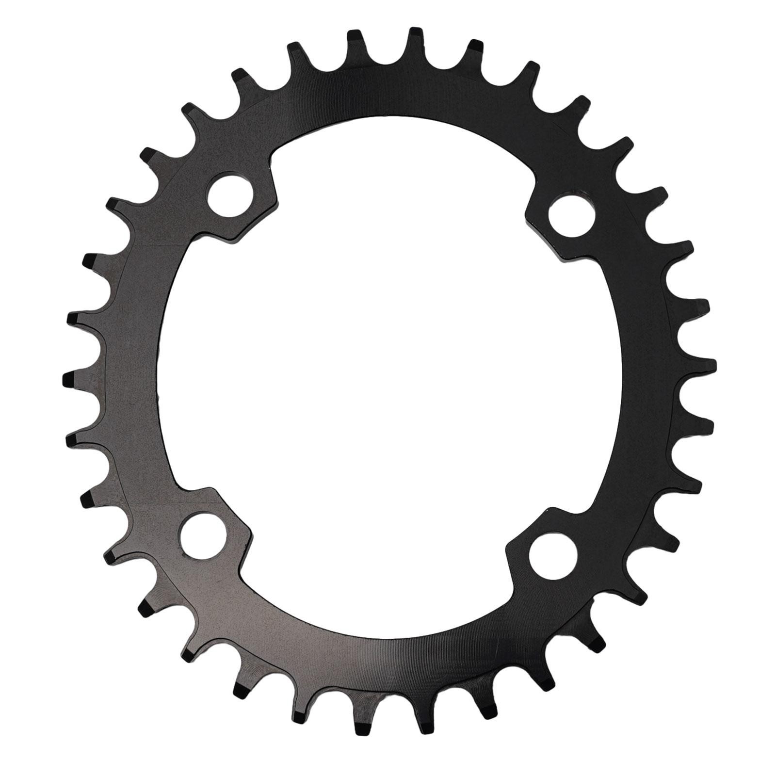 Lightweight Aluminum Chainring 104BCD Round Oval Shapes for Bicycle 30t to 38t