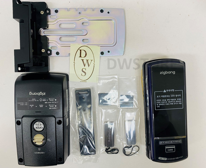 Zigbang Digital Door Rim Lock SHS-1321 EX + 4 KeyTags  English Manual