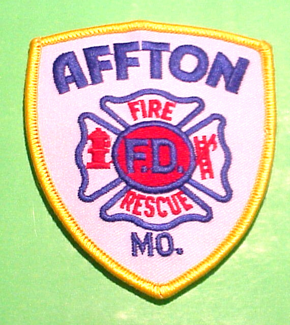 AFFTON  MISSOURI  MO  FIRE / RESCUE  4"   FIRE DEPARTMENT  PATCH FREE SHIPPING!!