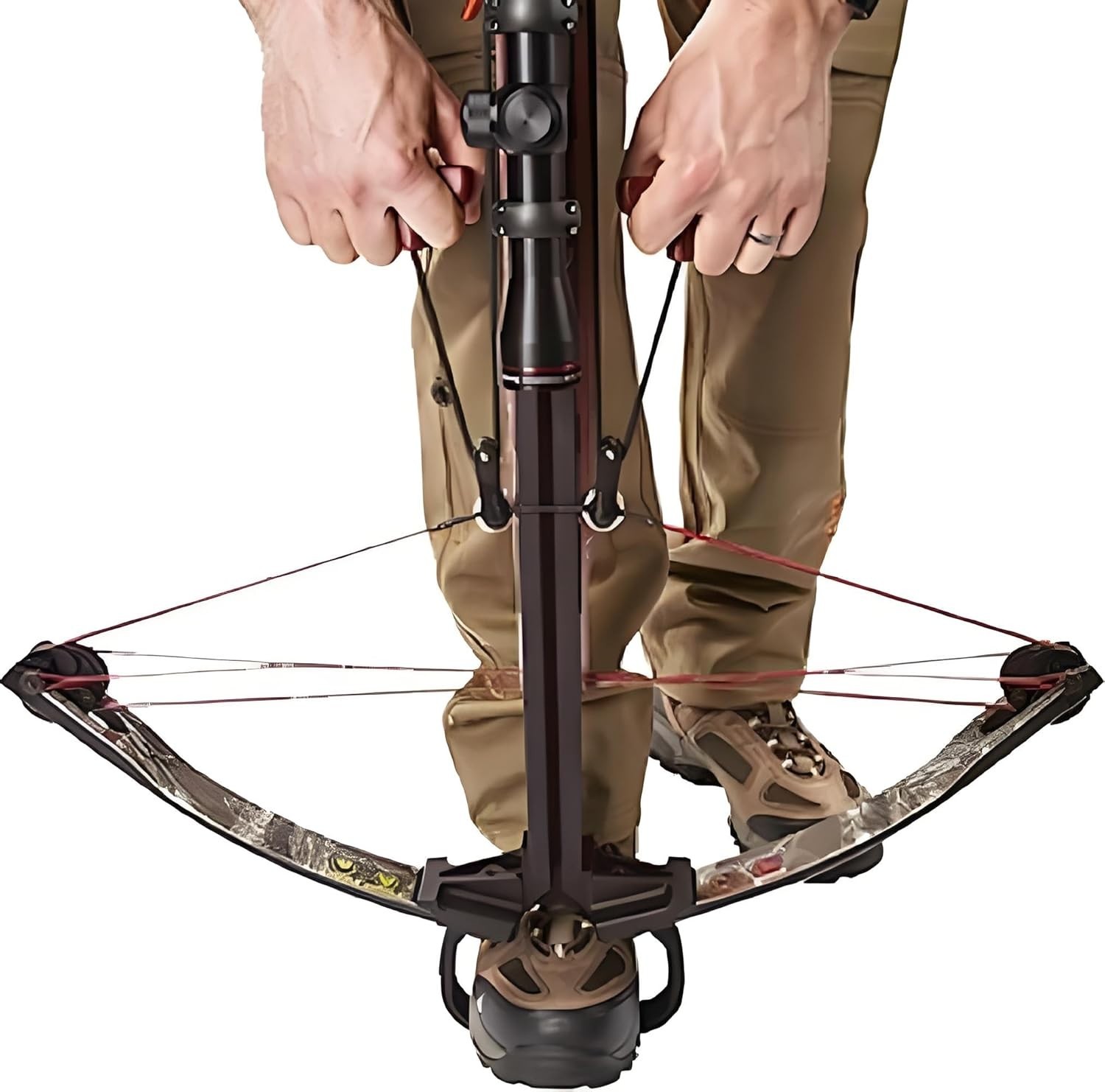Crossbow Pull Cord Crossbow Cocking Rope Device Double Handle Crossbow String...