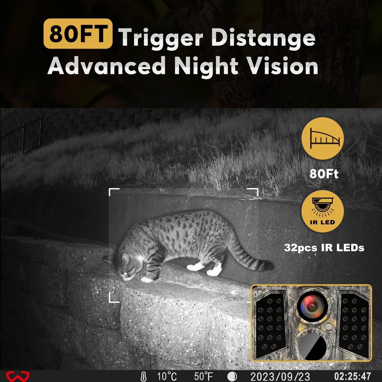 Trail Camera 3 Pack 36MP 1920P HD Game Camera with SD Cards, 0.2S Trigger Time I