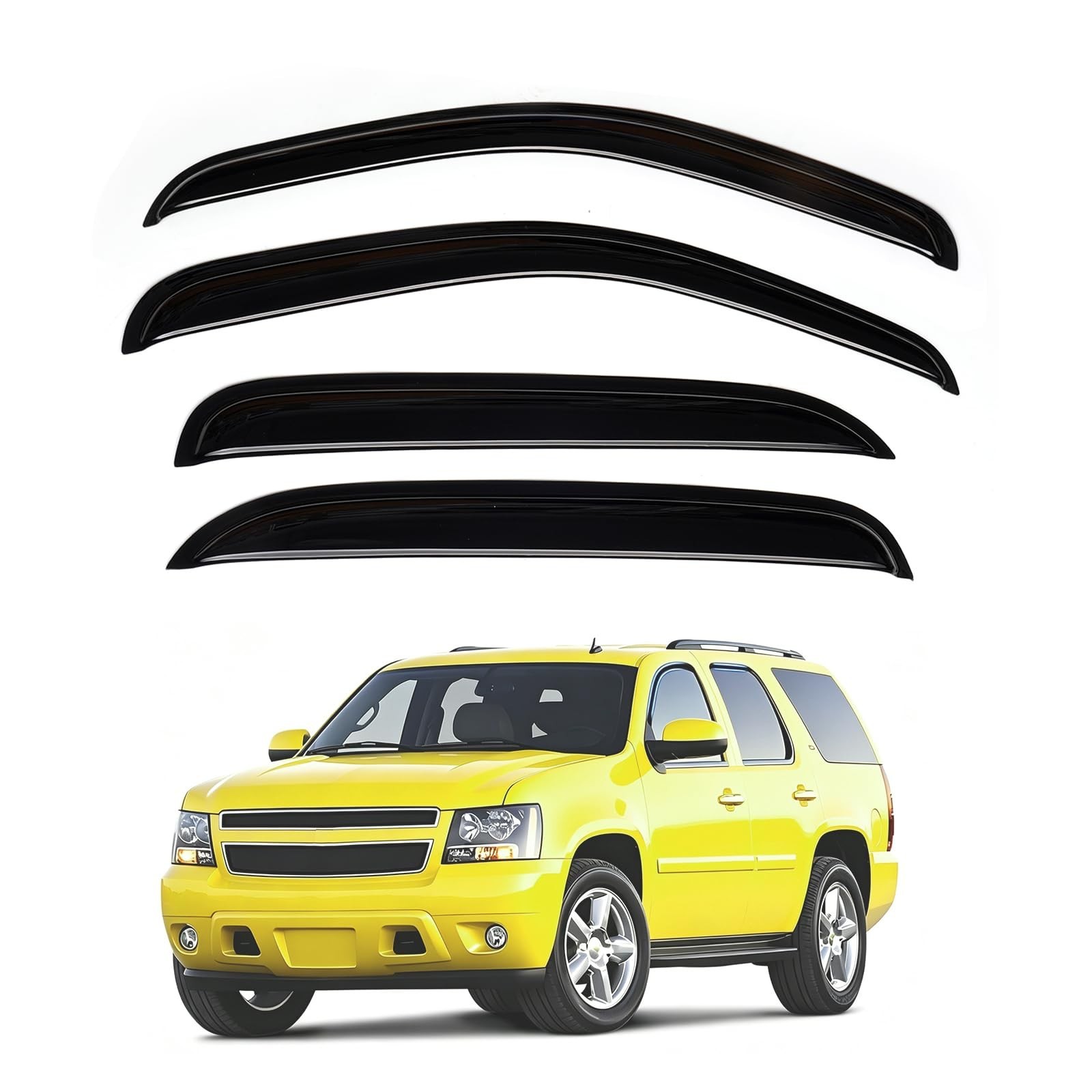 Tahoe Rain Guards - Window Visors for 2007-2014 Chevy Tahoe/GMC Yukon, Out-Ch...