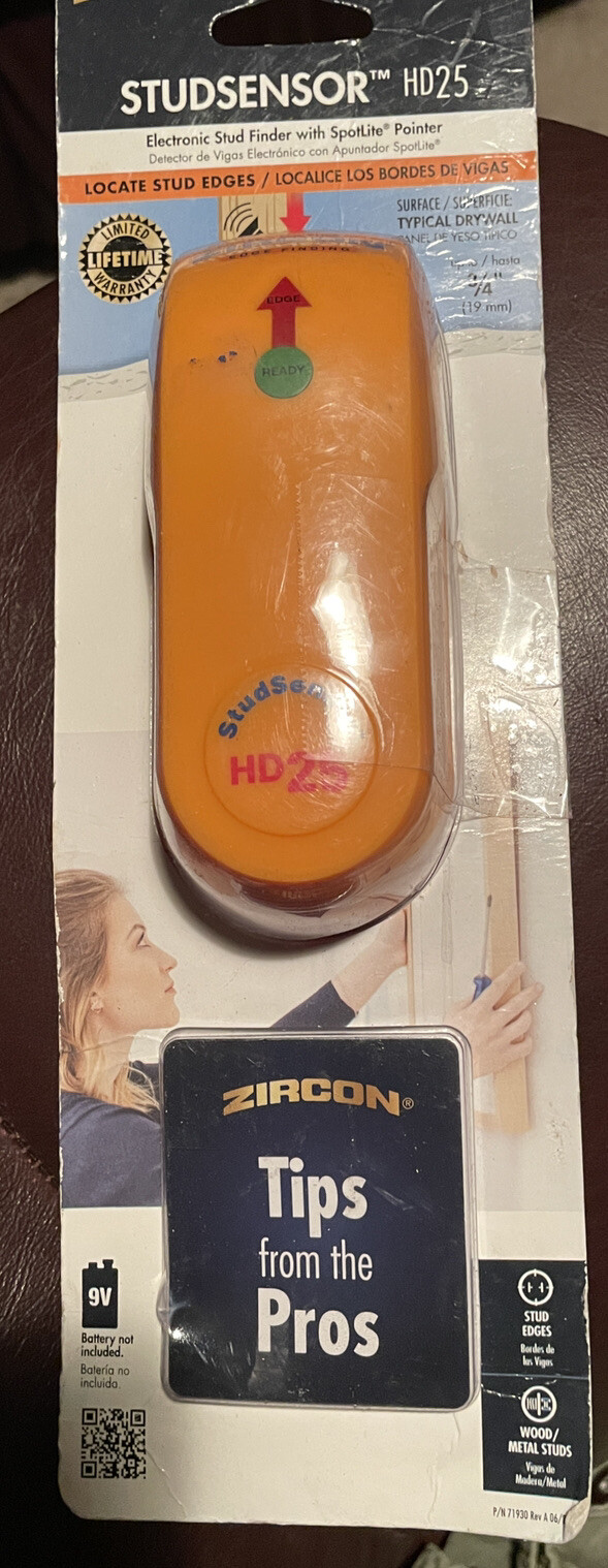 ZIRCON -StudSensor HD25 Edge Finding Stud Finder 3/4 In