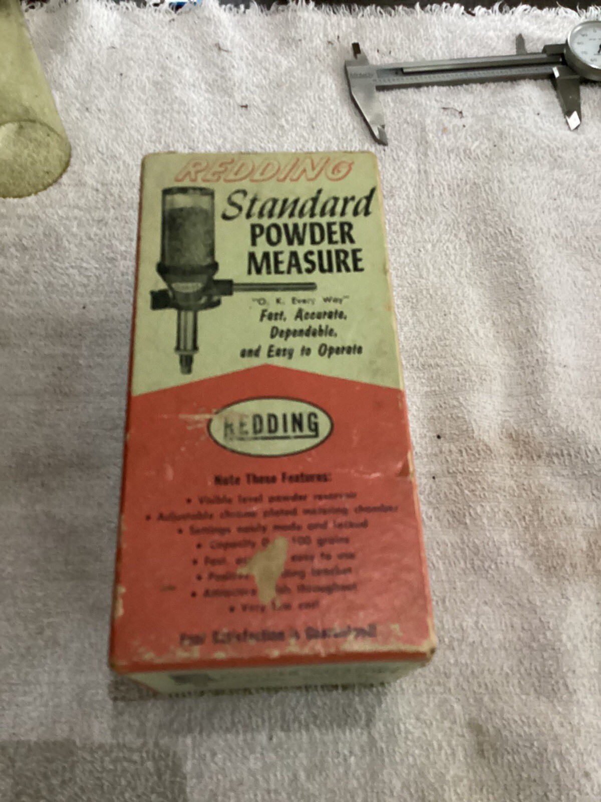 REDDING Standard POWDER MEASURE Empty Box With Instructions