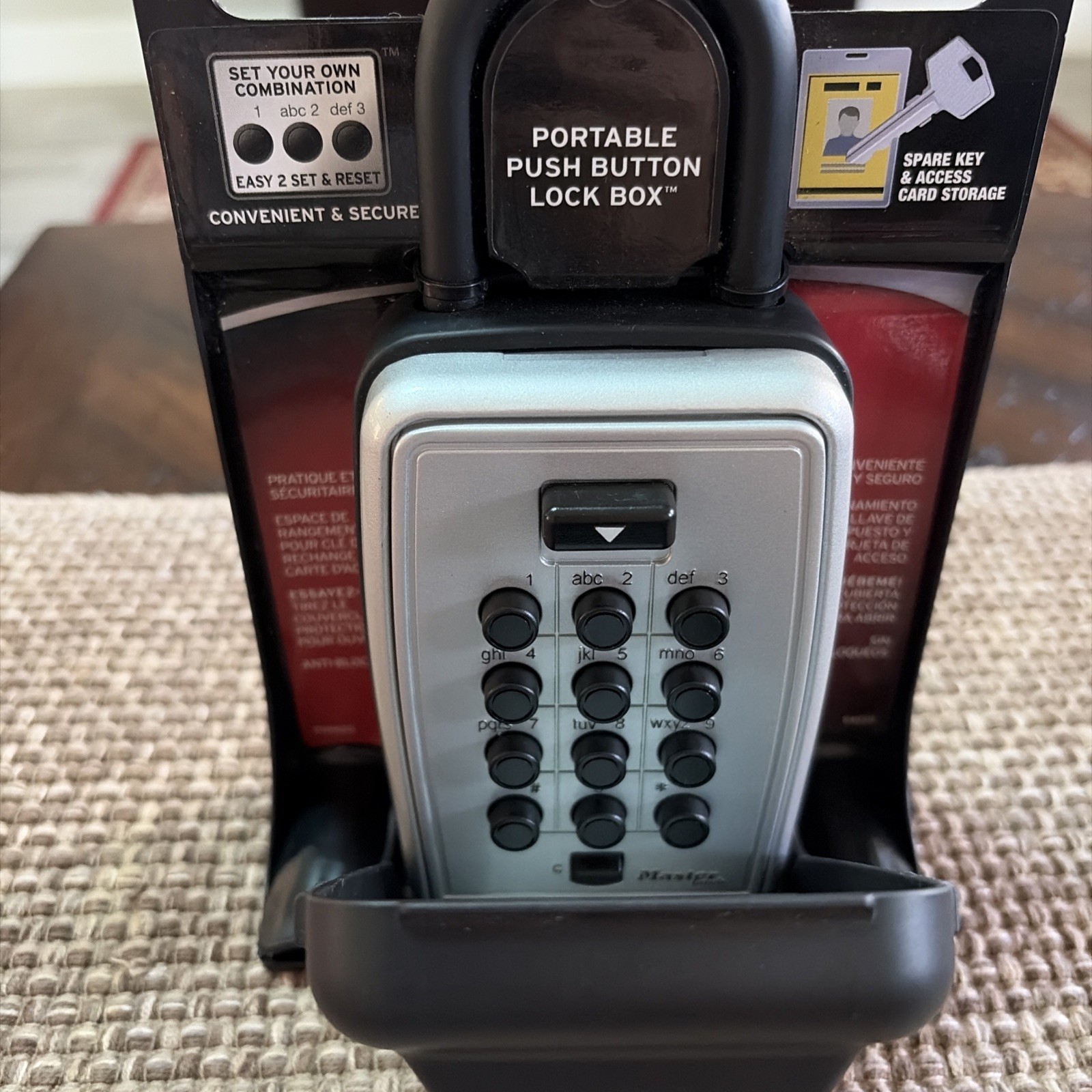 Master Lock Push Button Lock Box Resettable Combination Model 5422D