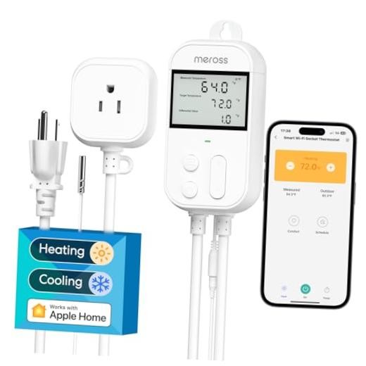 Smart Temperature Controller 15A 1800W, Smart Wi-Fi New Temperature Controller