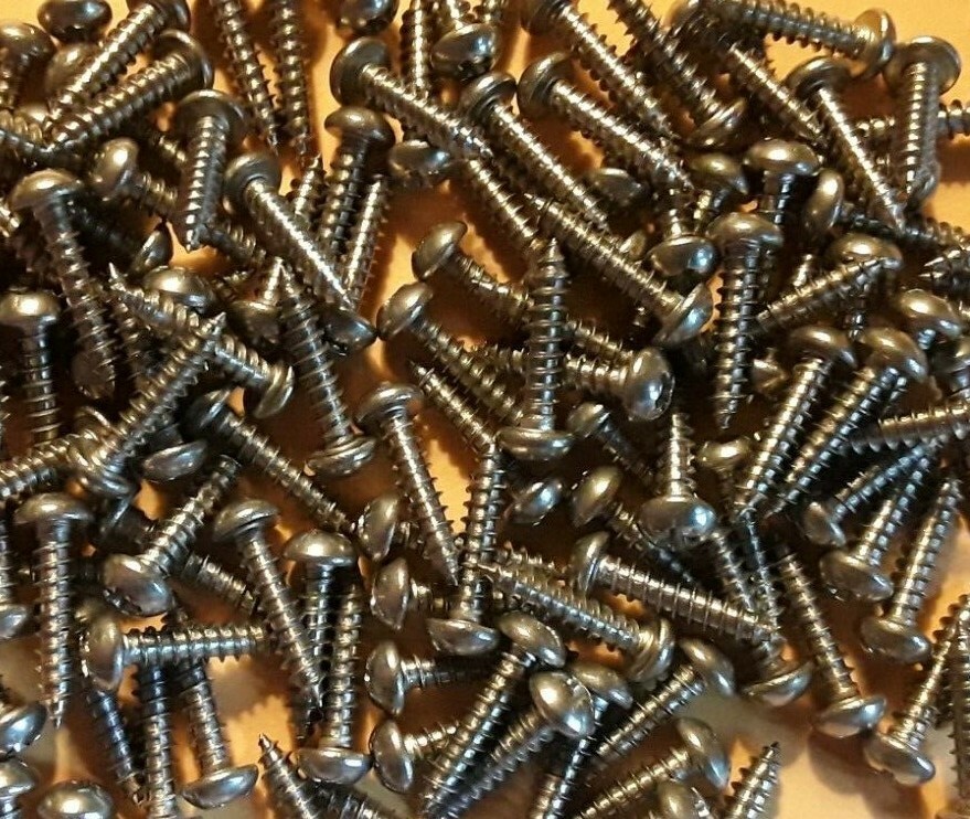 #4 x 1/2" Round Head Phillips Sheet Metal Screws A-point Stainless Steel Select